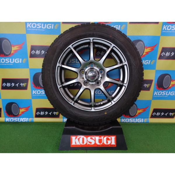 スイフトスポーツなどに！　15インチ　中古スタッドレスセット　175/65R15　グッドイヤー　アイ...