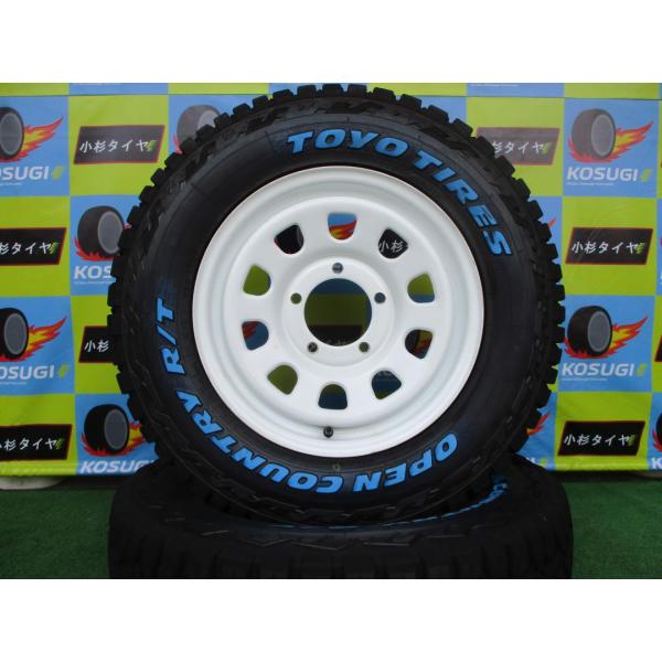 ジムニー用 中古16インチセット！　デイトナ　5.5J-16　+20　5H139.7　　185/85...