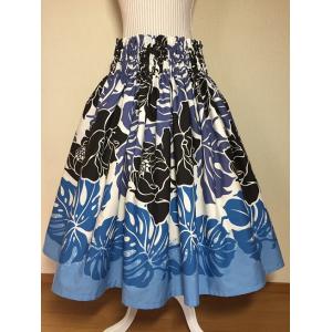 フラダンスパウスカート　モンステラ＆プロテア