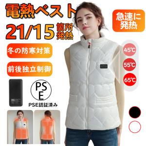 2023 電熱ベスト 日本製繊維ヒーター USB給電 バッテリー