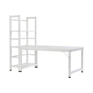 オーエスジェイ パソコンデスク ロータイプ 一体分離両用 3段シェルフ付 ローデスク パソコンデスク 木製