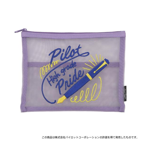 Old Resta 刺繍メッシュポーチ L パイロット　レディースポーチ　(S:0040)