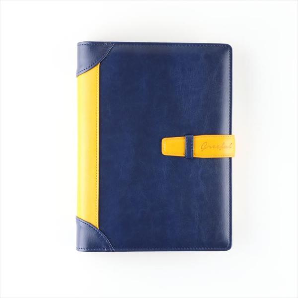 GreefulシステムノートM　Navy×Yellow (S:0040)