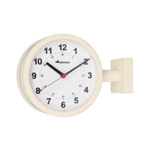 DOUBLE FACE CLOCK 170D IVORY ダブルフェイスクロック 時計 ダルトン (S：0240)｜honyaclub