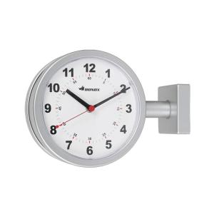 DOUBLE FACE CLOCK 170D SILVER ダブルフェイスクロック　時計　ダルトン (S：0240)｜honyaclub