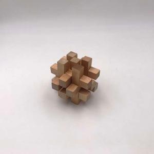 木製立体パズル チェッカーキューブ　シグソーパズル (S:0040)