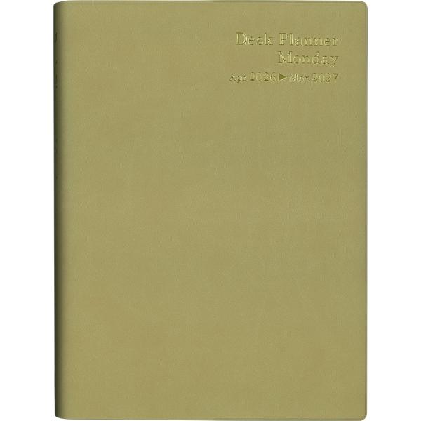 翌日発送・４５００　デスクプランナー・マンデー・Ａ５（ゴールド）