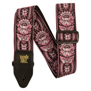 ERNIE BALL / PINK ORLEANS JACQUARD STRAP / P05347 / アーニーボール / ストラップ / ジャガード / 渋谷店 サイドパーク店在庫品｜hoochies