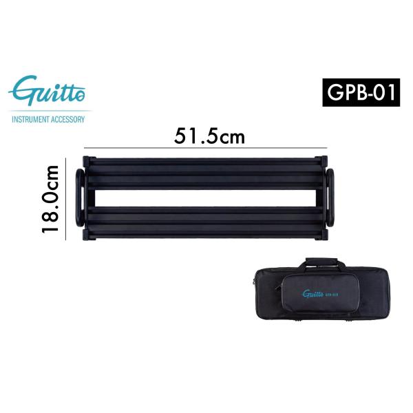 Guitto / GPB-01 / [51.5cm×18cm] / マジックテープ不要の固定式ペダル...