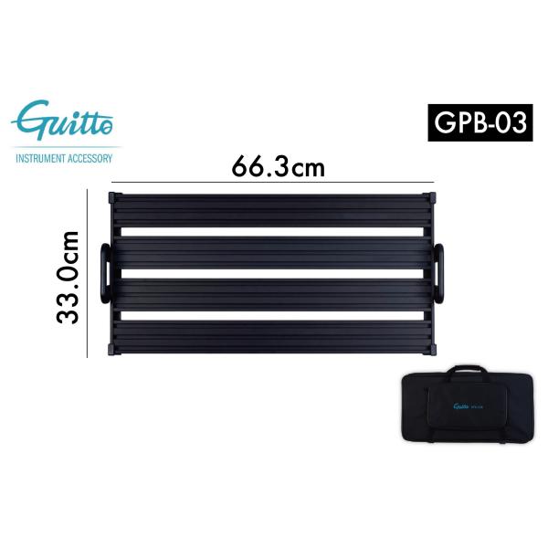 Guitto / GPB-03 / [66.3cm×33cm] / マジックテープ不要の固定式ペダル...