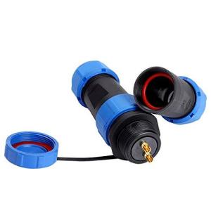 防水アビエーション ケーブル コネクター プラグ+ ソケット 防水航空コネクター プラスチック製 IP68防水 防水航空 ケーブル コネクタ プラグワ