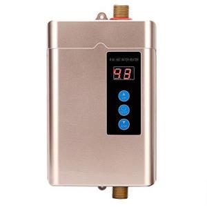 インスタント温水器 信頼性の高い家庭用28-55℃調節可能なミニ電気温水器アンチリークとメモリ機能を備えたインテリジェントなインスタントタンクレス温水