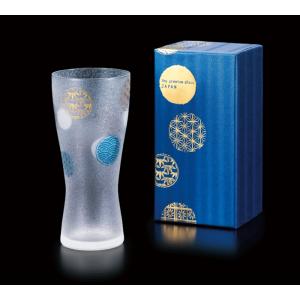 石塚硝子　アデリアグラス 　　プレミアム丸紋ビアM　　　　　　065933　泡づくり機能があります。 容量310ml｜hoonstore
