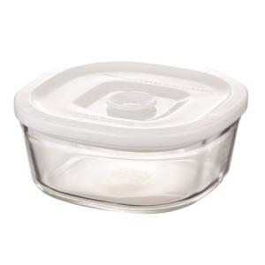 未使用 iwaki 耐熱ガラス保存容器 12点セット iwaki 密閉パック＆レンジ 角型 450ml ホワイト C3247MP-W ( 1個