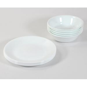 コレール 　CORELLE　ウインターフロストホワイトお買い得10個組 　中皿ｘ５枚 、中ボウルｘ5...