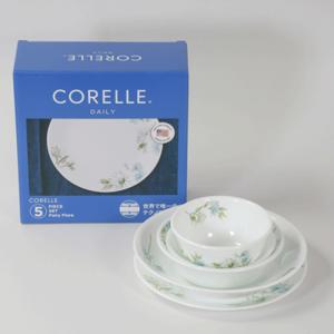 コレール　CORELLE　コレールデイリーフェアリーフローラ 5pcsセット　耐熱強化ガラス 　食洗機対応 　お買い得品