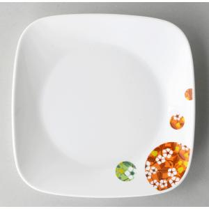 コレール　CORELLE　ボンボンフレール 　スクエア中皿 　J2211-BBFL　 CP-9170　耐熱強化ガラス｜hoonstore