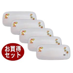 コレール  オーガニックレシピ スクエア 長皿 ５枚組 J2210-OR-5