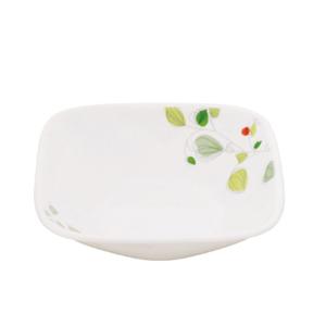 コレール　CORELLE　グリーンブリーズ　スクエア小ボウル　径13cm　強化耐熱ガラス製　J2310-GB　アメリカ製｜hoonstore
