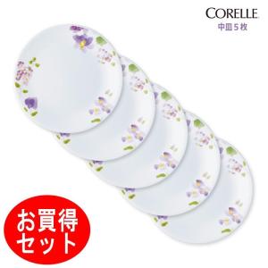 コレール CORELLE バイオレットミスト 中皿5枚セット パール金属 J108-VM  CP-9420-5