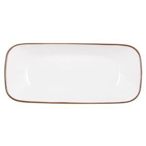 コレール CORELLE タフホワイト ネイチャー スクエア長皿 パール金属 J2210-CRB CP-9436