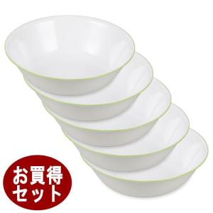 コレール ＣＯＲＥＬＬＥ　タフホワイト リーフ　大ボウル５個セット パール金属　J432-CRG CP-9463-5｜hoonstore