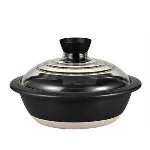 HARIO（ハリオ） フタがガラスの土鍋9号 満水容量3000ml 耐熱陶器