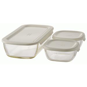 iwaki イワキ パック＆レンジ 角型4点セット グリーン 満水容量