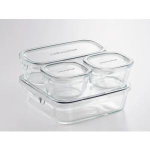 iwaki イワキ NEWパック＆レンジ 角型5点セット アクアブルー