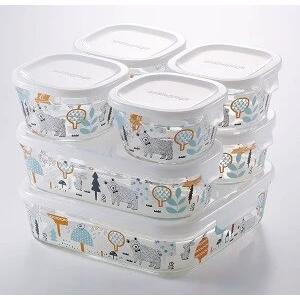 iwaki イワキ パック＆レンジ 角型4点セット グリーン 満水容量