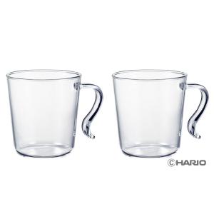 HARIO　ハリオ　耐熱スタッキングマグ２個セット 　満水容量300ml 　耐熱ガラス　日本製