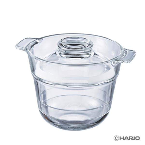 HARIO　ハリオ　耐熱ガラス製　電子レンジ用炊飯器 　一膳屋 　0.5〜１合用　　安心の日本製