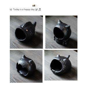 灰皿 プッシュ 可愛い灰皿 プレゼント 陶器 ...の詳細画像5