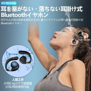 【最新 Bluetooth5.3 耳掛け式イヤ...の詳細画像1