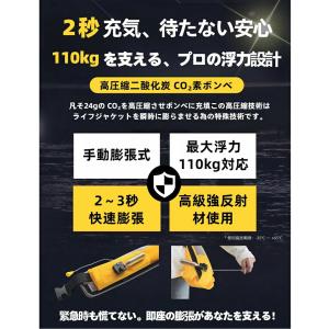 【レビュー特典】救命胴衣 ライフジャケット 腰...の詳細画像1