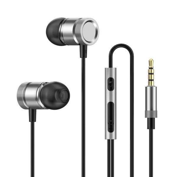 イヤホン 有線 3.5mm マイク付き HIFI音質 重低音 音量調整 リモコン付き ノイズ遮断 通...