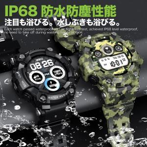 スマートウォッチ タフネス ミリタリー IP6...の詳細画像2