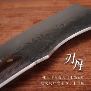高炭素ステンレス 骨切り包丁 クレーバーナイフ...の詳細画像4