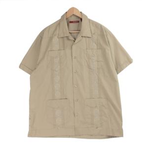 HABAND Guayabera 半袖 キューバシャツ M 古着 【メール便可