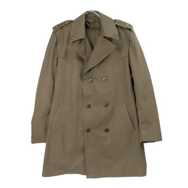 古着 イタリア軍 トレンチコート 階級章　取り外し可 80’s [9019700]