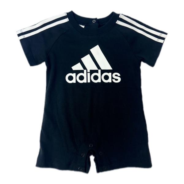 ベビー アディダス ロンパース adidas Infant Romper ベビー服 赤ちゃん　黒白 ...