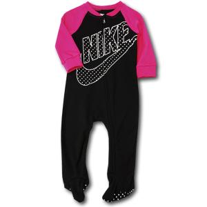 ベビー ナイキ カバーオール Nike Infant Coverall ベビー服 赤ちゃん　黒ピンク白 BY352