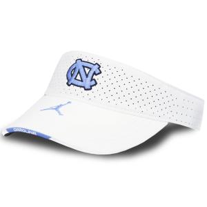 ジョーダン NCAA ノースカロライナ大学 サンバイザー Jordan North Carolina Tar Heels Visor 帽子 キャップ　白水色 FB579｜hooptown