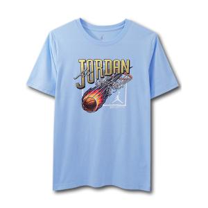 ジュニア ジョーダン Ｔシャツ Jordan T-Shirt キッズ トップス　水色黄色白 LL670｜hooptown