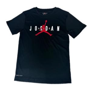 ジュニア ジョーダン トレーニング Tシャツ Jordan Dri-FIT T-Shirt キッズ トップス　黒白赤 ドライフィット LL703｜hooptown