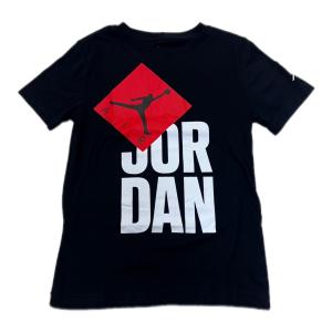 ジュニア ジョーダン Ｔシャツ Jordan T-Shirt キッズ トップス　黒赤 LL704｜hooptown