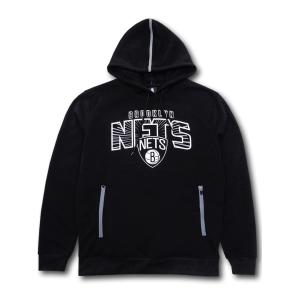 メンズ NBA ブルックリン・ネッツ パーカー Ultra Game Brooklyn Nets Hoodie　黒白 NJ386｜hooptown