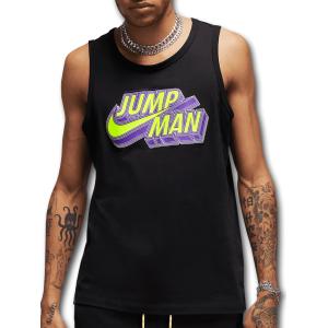 メンズ ジョーダン タンクトップ Jordan Jumpman Tank　黒ネオングリーン TN085