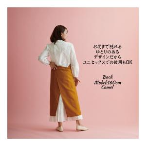 エプロン おしゃれ 大きいサイズ リネン 麻 ...の詳細画像4