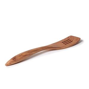 Berard French Olive Wood 12-1/2-Inch Handcrafted Slotted Wood Spatula，の商品画像